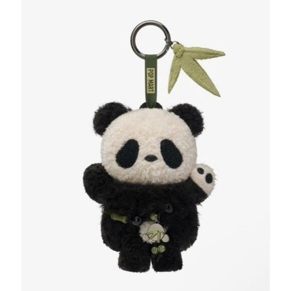 POP MART Skullpanda LAZY Panda Plush Doll Pendant LIMITED EDITION Green / Black - Picture 2 of 9
